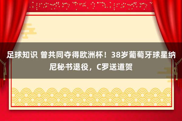 足球知识 曾共同夺得欧洲杯！38岁葡萄牙球星纳尼秘书退役，C罗送道贺